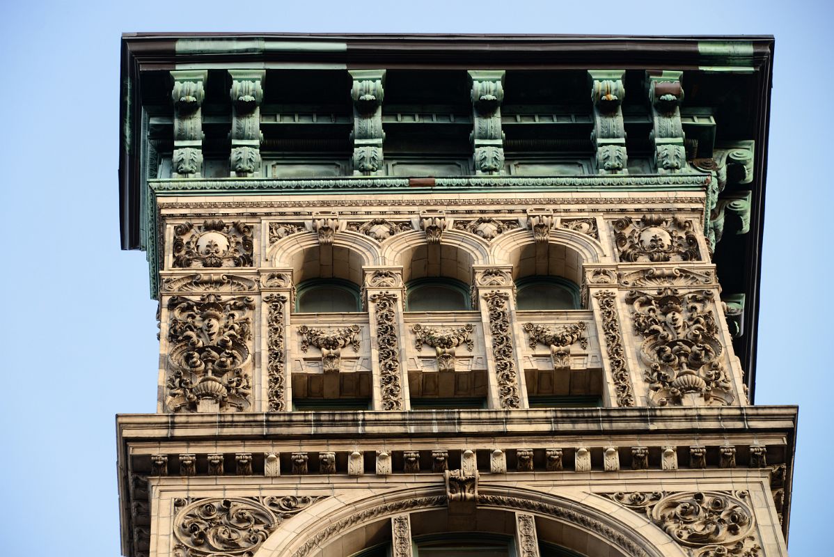 07-2 Copper Cornice Brackets Drip With Ornament On The Silk Exchange Building 487 Broadway In SoHo New York City